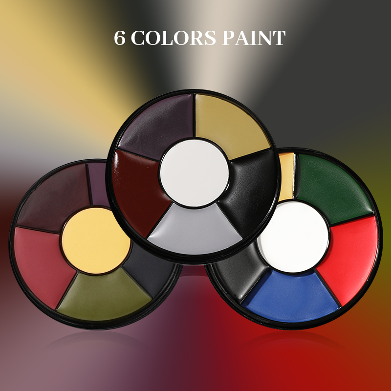 6 สีน้ํามัน Face Paint Palette - Camo Face Paint บทวิจารณ์และราคา