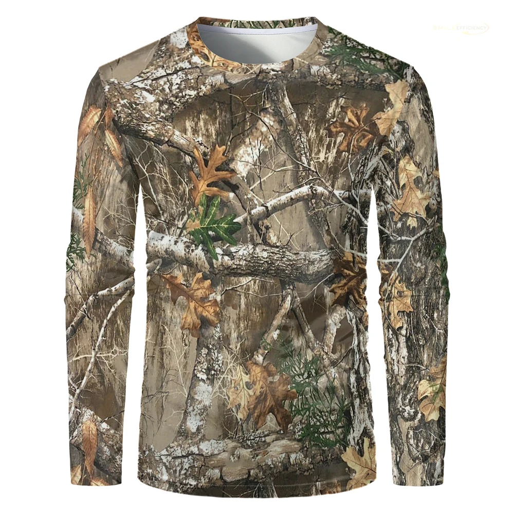 เสื้อเชิ้ตแขนยาวผู้ชายพิมพ์ลาย - Outdoor Hunting Prints บทวิจารณ์และราคา