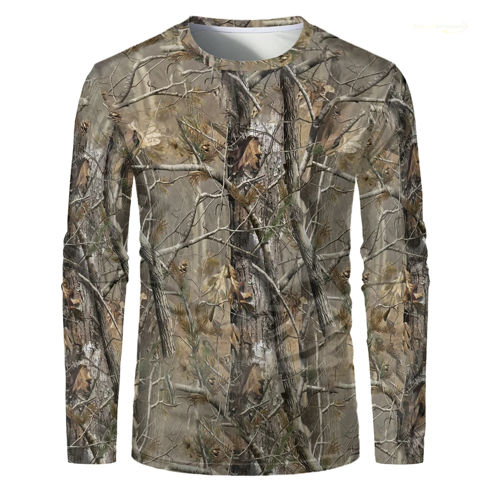 เสื้อเชิ้ตแขนยาวผู้ชายพิมพ์ลาย - Outdoor Hunting Prints บทวิจารณ์และราคา