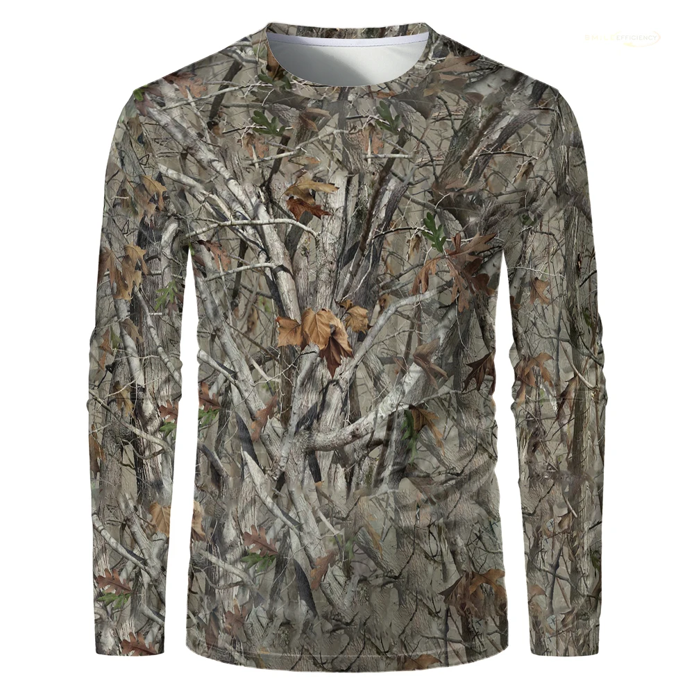 เสื้อเชิ้ตแขนยาวผู้ชายพิมพ์ลาย - Outdoor Hunting Prints บทวิจารณ์และราคา